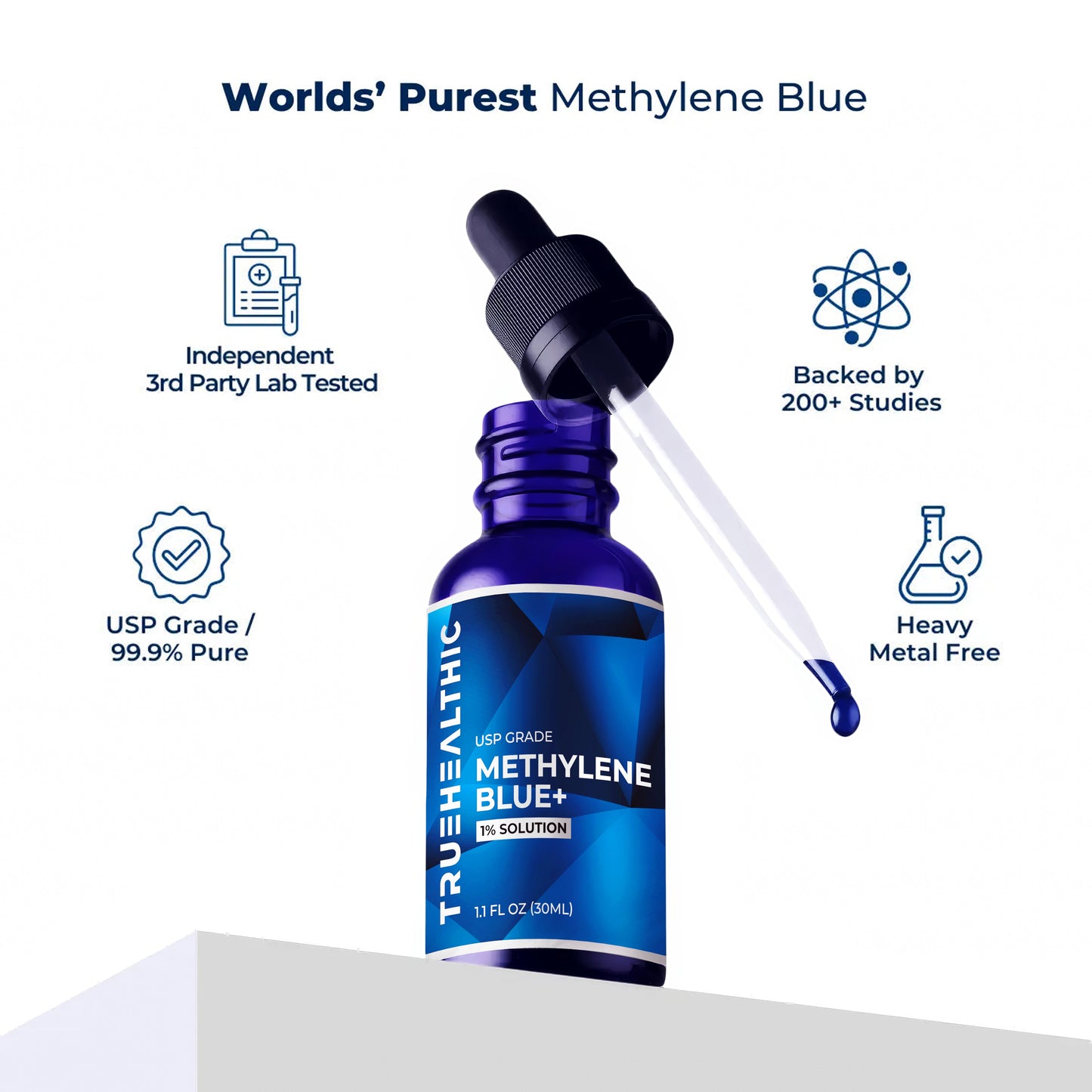 TrueHealthic™ Ultimate Methylene Blue 1% 30mL (1.0 oz)