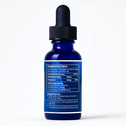 TrueHealthic™ Methylene Blue with Vitamin C 1% 30mL (1.0 oz)